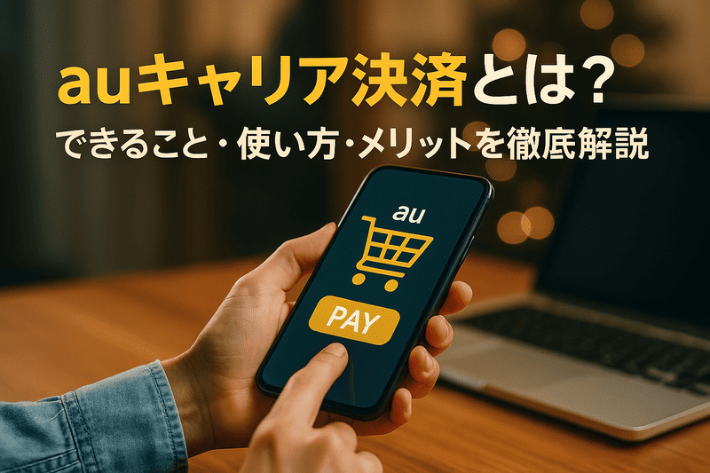 auキャリア決済とは？できること・使い方・メリットを徹底解説