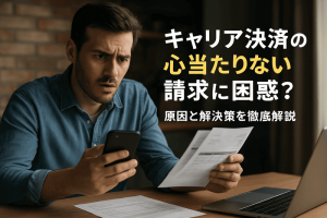 キャリア決済の心当たりない請求に困惑？原因と解決策を徹底解説