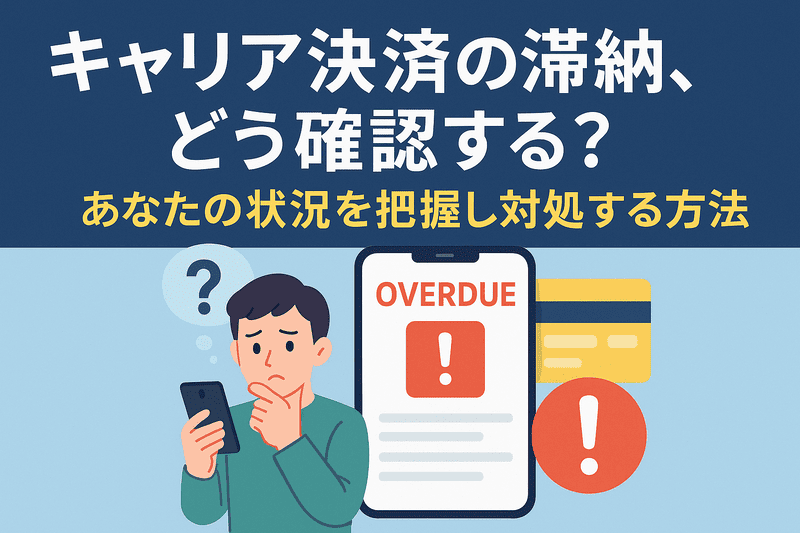 キャリア決済の滞納、どう確認する？あなたの状況を把握し対処する方法