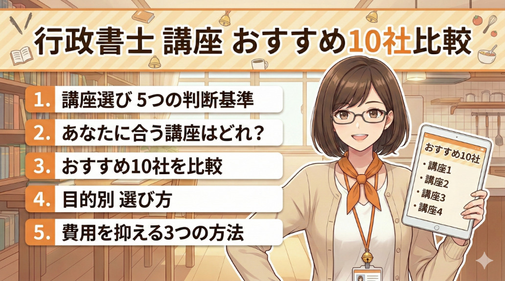 行政書士 講座 おすすめ記事アイキャッチ画像