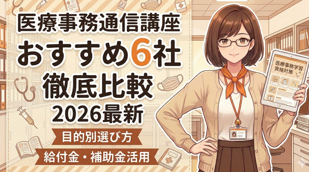 医療事務通信講座 おすすめ記事用アイキャッチ画像