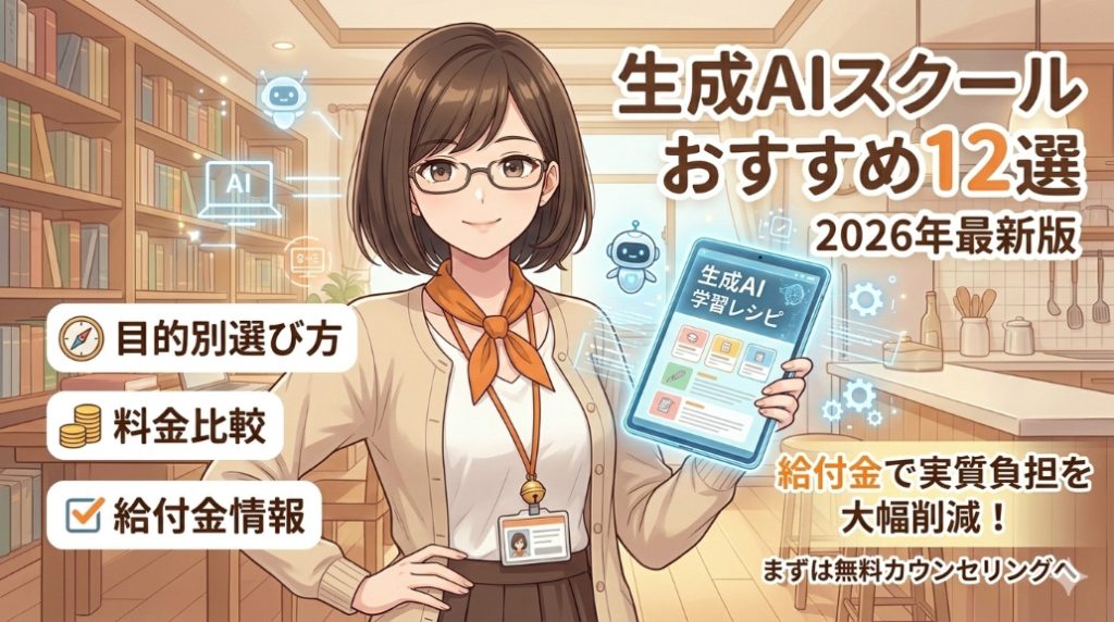 生成ai スクール おすすめ記事アイキャッチ画像