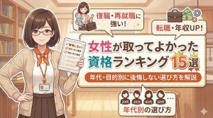 取って よかった 資格 女性の記事アイキャッチ画像