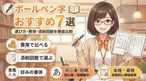 ボールペン字 通信講座 おすすめの記事アイキャッチ画像